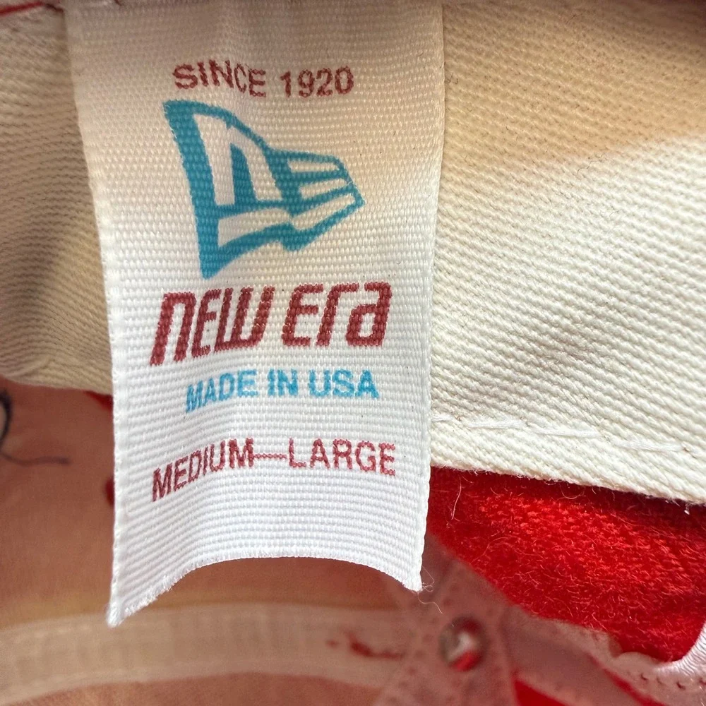 Vintage New Era Mark McGwire 62 Home Run Record Hat St Louis Cardinals Red USA